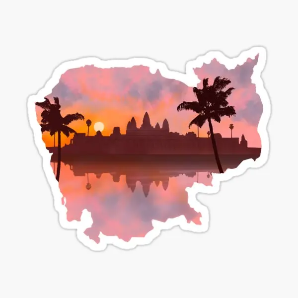 

i love Kazakhstan Oval Country Code Decal Camper Van, Off to Roam Vinyl Stickers Waterproof Bumper Sticker Laptop