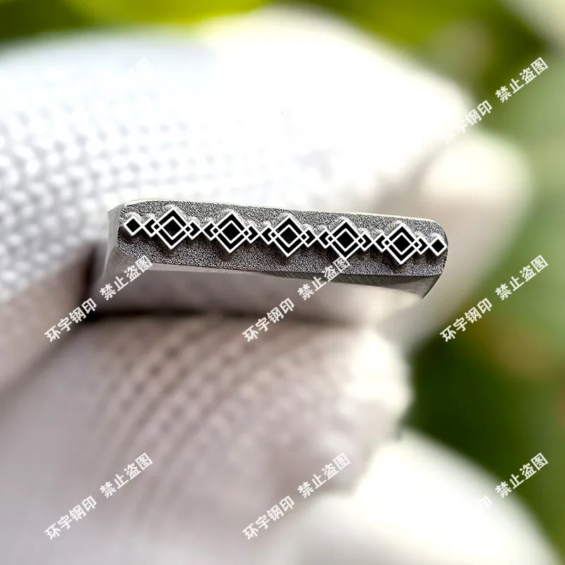 

New Money Ruyi Pattern Jiyan Steel Seal Chisel Gold and Silver Bracelet Ring Tag Chisel Tool Supports Customization