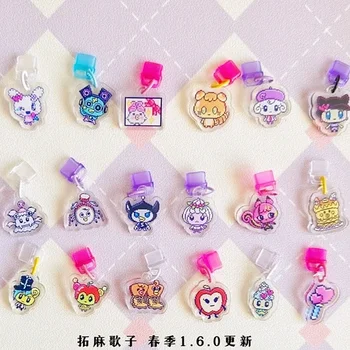 Tamagotchi Uni Dust Stopper Acrylic Chip Small Pendant Phone Chain Keychain 4u Pix Meets Gift Desktop Decoration