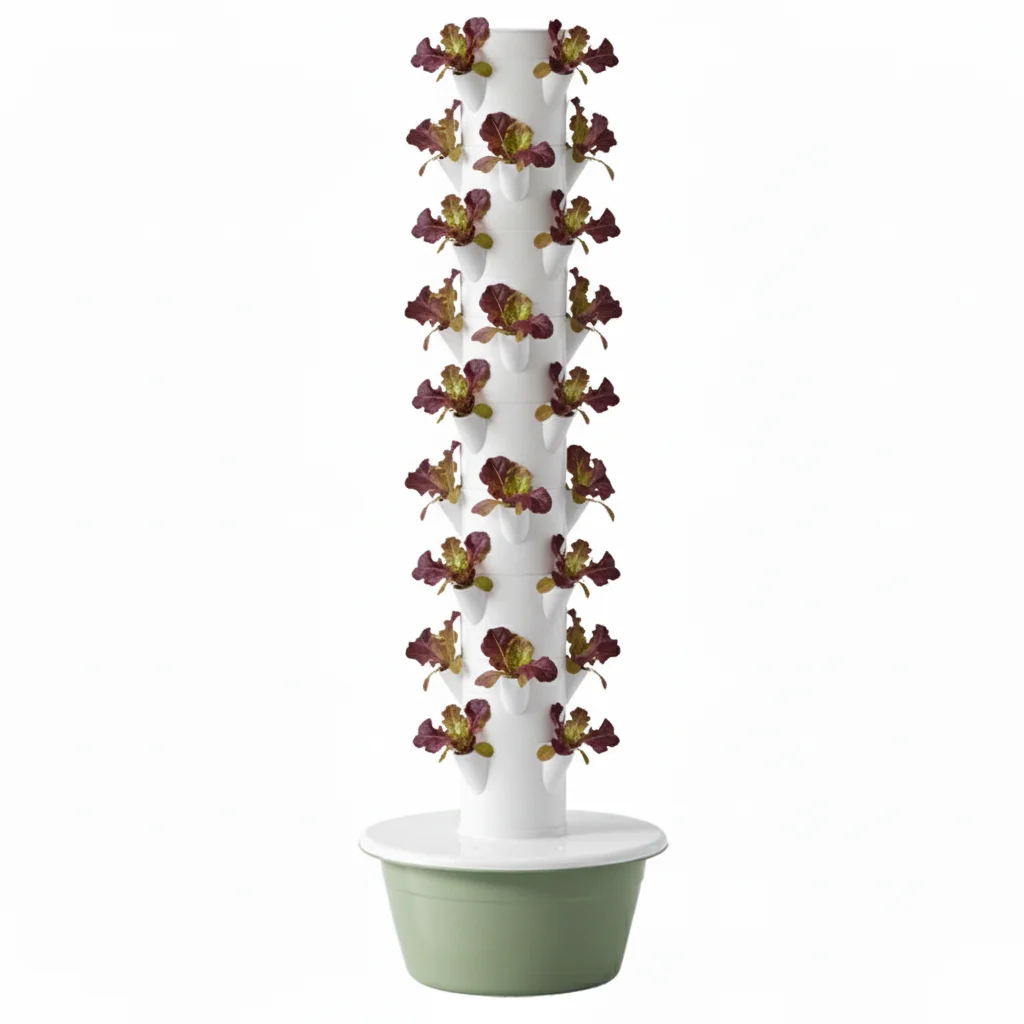 Sistem Menanam Hidroponik 9 La - Vertical Planter Tower ulasan dan harga