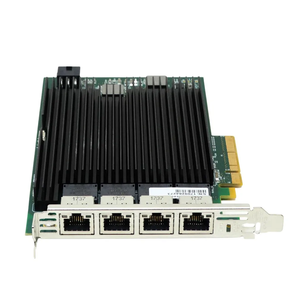 01KM586 for SiIicom PE310G4I40EU-T PE310G4I40EU X540-T4 Four Port 10 Gigabit Ethernet Card Supporting Diskless Operation
