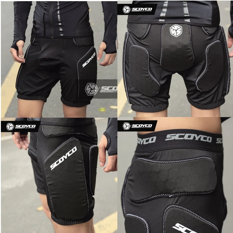 

SCOYCO Armor Shorts Breathable Mesh Built-in Protective Gear Anti-fall Anti-Crash Moto Bike Riding Outdoor Sports Armor Shorts