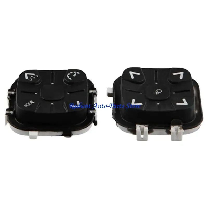 

T3EF Pack of 2 Motorcycle Boat Button Left Right Plastic 4 Keys Handle Button