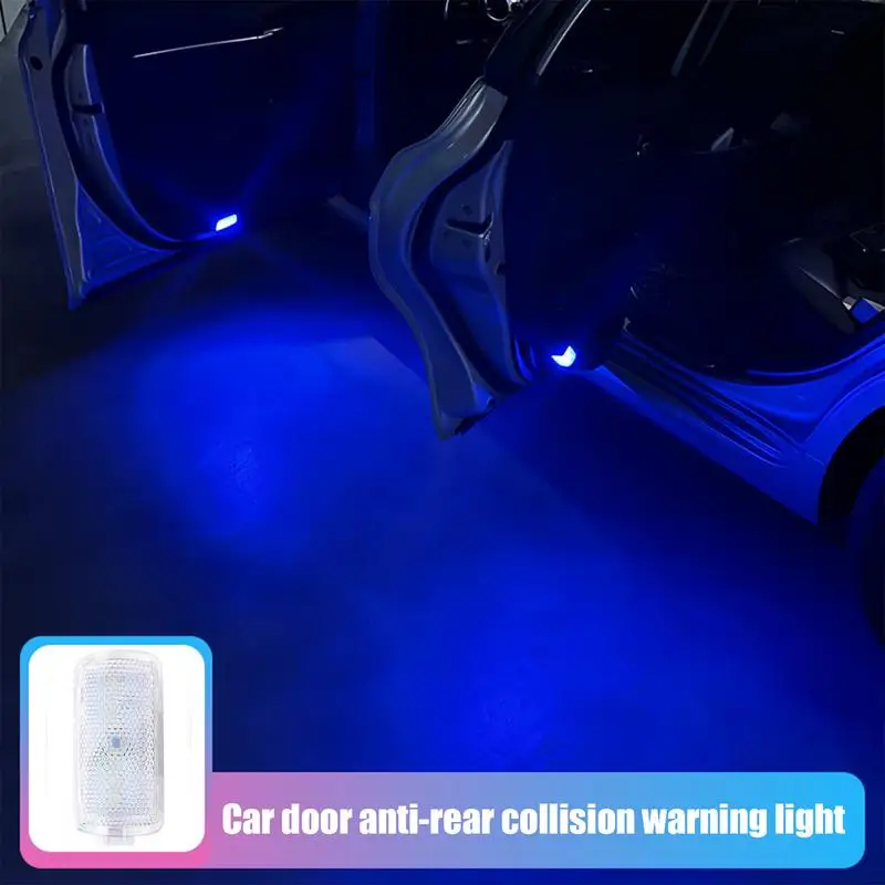 Car Door Safety Light LED Door Panel Courtesy Warning Light Colorful Flashing Interior Atmosphere Lights Car Door Welcome Light