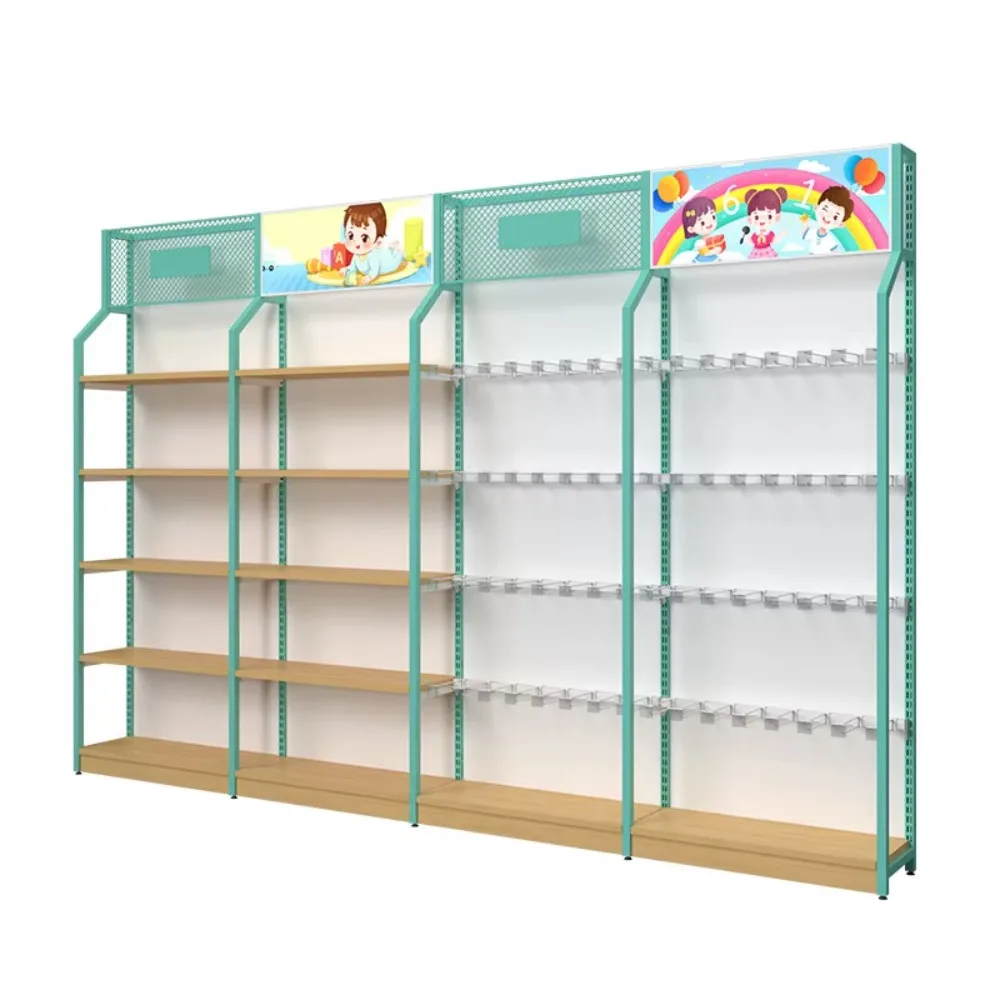 단면 아일랜드 선반 진열대 (유아용 분유, 아동복, 기저귀, 장난감, 슈퍼마켓 선반용)