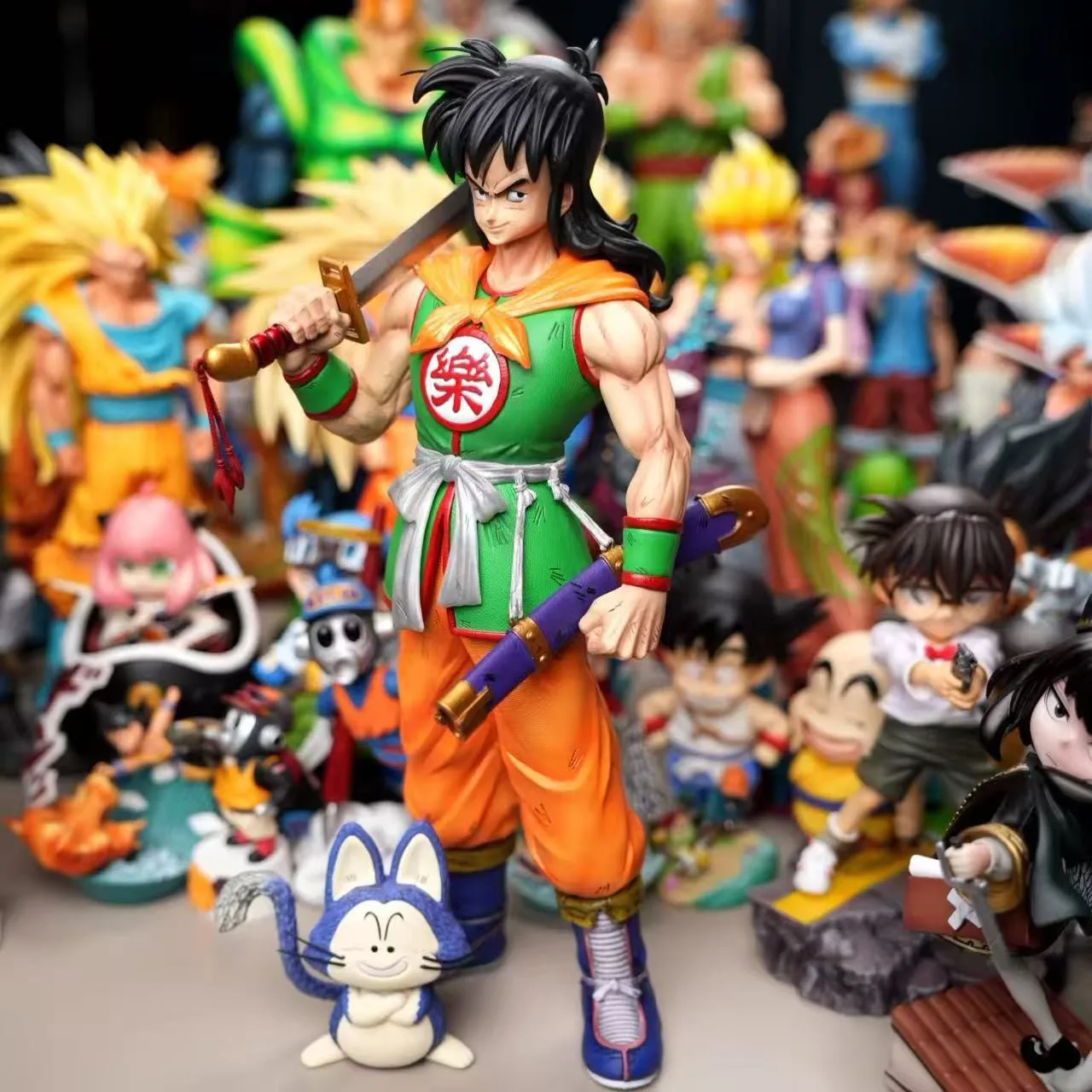 

Dragon Ball аниме персонаж Ямча стоячий тримающий нож 33 см ПВХ фигурка коллекция украшения фигурка модель украшения