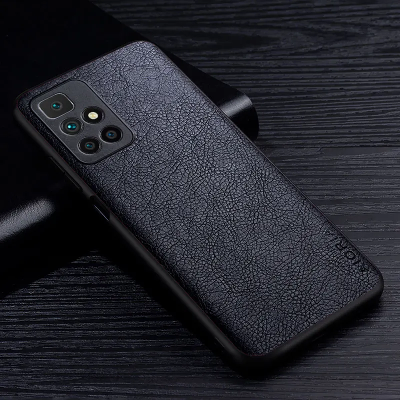Funda de cuero PU premium para Xiaomi Redmi 10 2022 10A 10C 10X Pro 9 9A 9C 9T 8A 7A 6 retro lichi protectora trasera 4