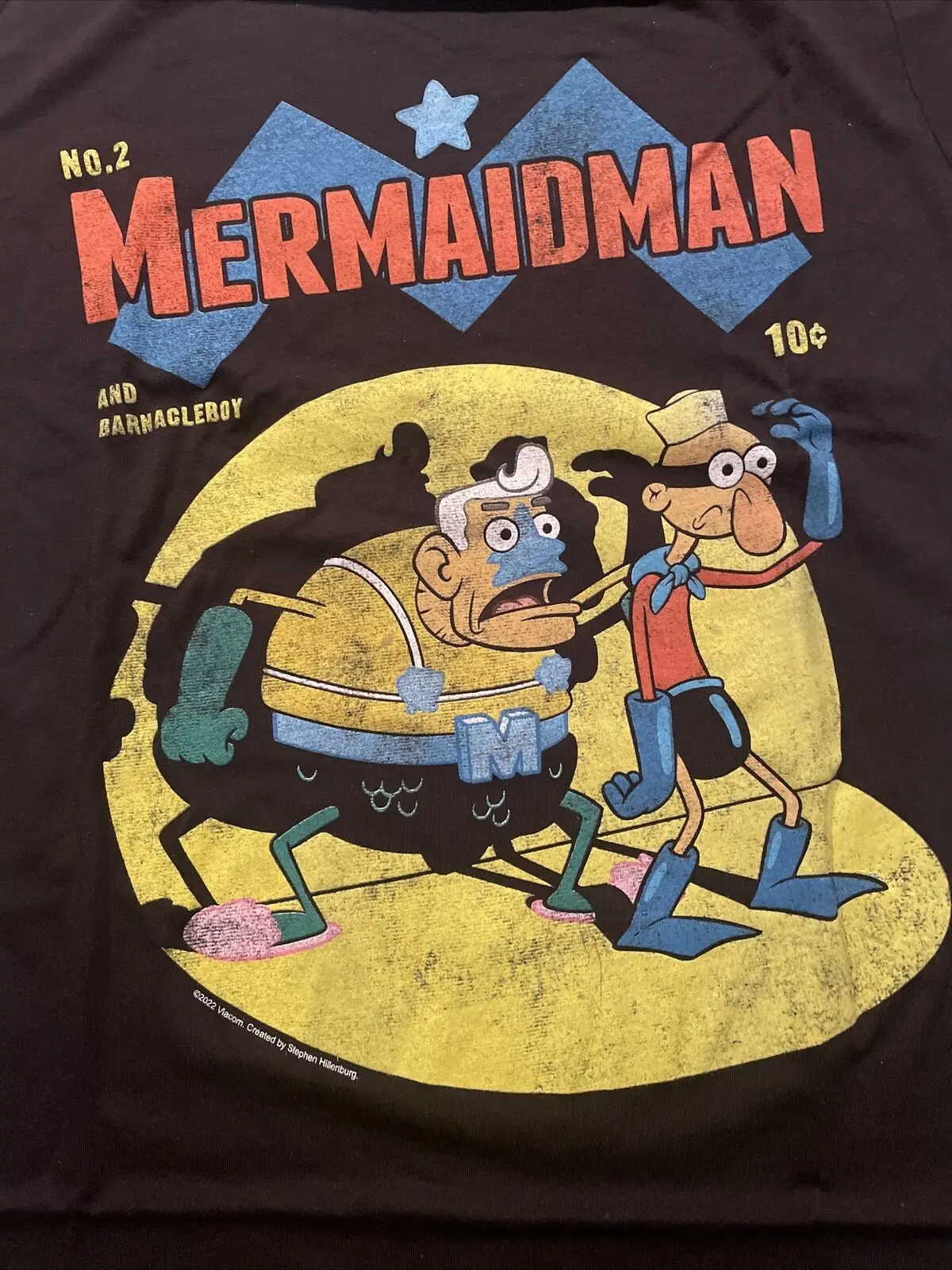 

Mermaidman retro style comic book cover t shirt mens size Extra Large