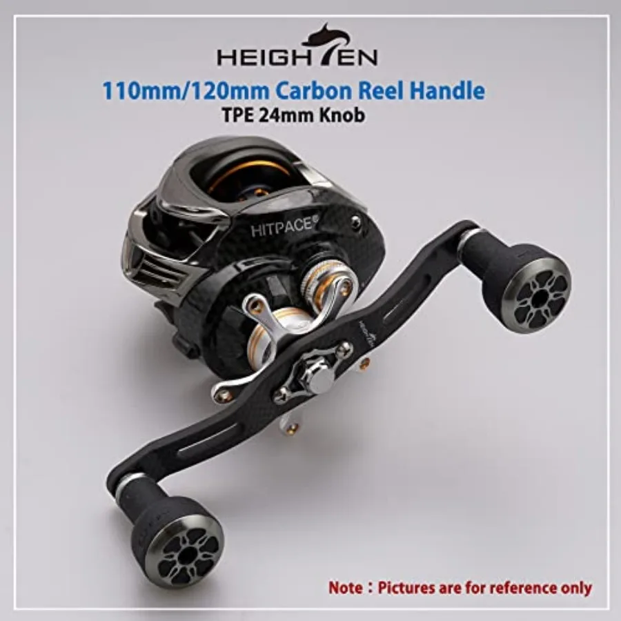 110mm/120mm Fishing Reel Handle for Shimano Daiwa Abu Garcia Penn Kastking Lew's Baitcasting Reel Power Crank Accessory Black a view 2