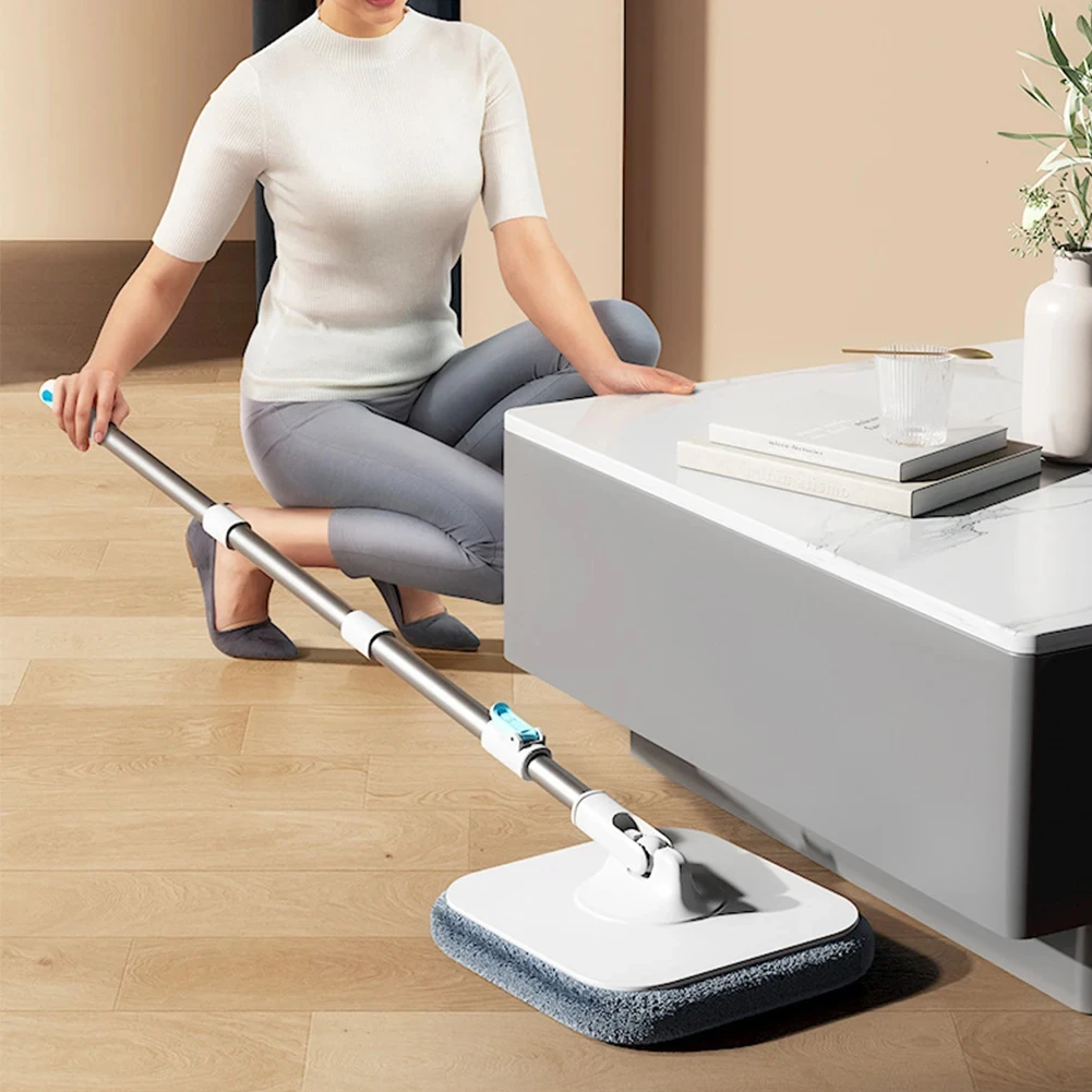 Picture 5: 360-Degree Rotating Mops With Bucket Set Home Floor Cleaning Mop Automatic Dehydration Hand Free Household Mop With Spin Bucket