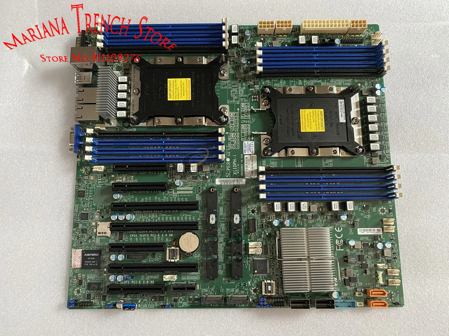 

X11DPH-i для материнской платы Supermicro Xeon, масштабируемые процессоры, LGA-3647 DDR4, SATA3 (6 Гбит/с), двойная локальная сеть с 1GbE