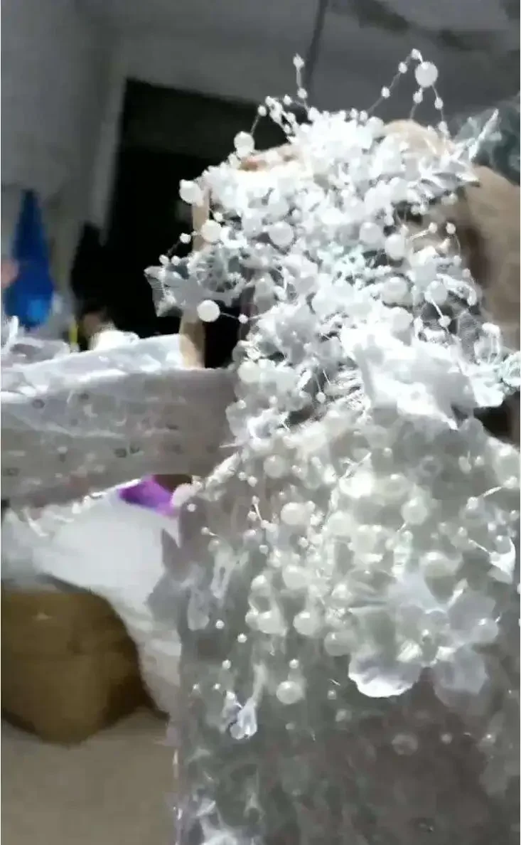 فساتين زفاف حورية البحر مطرزة حسب الطلب مع ذيل تول مكشكش فستان زفاف أفريقي فاخر مناسبة رسمية Fishtai