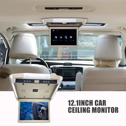 Pantalla Para Carro Car Ceiling Monitor 12.1 Inch 1080P TFT LCD Car Flip Down Monitor Roof Mount MP5 Player Car Accessories ﻿