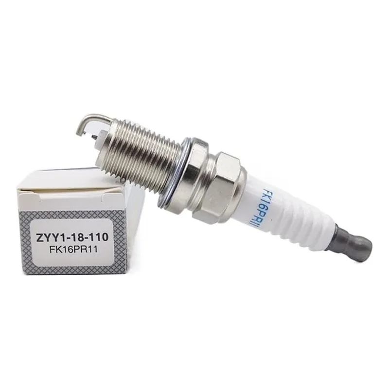 4/6PCS Dual Iridium Spark Plug ZYY1-18110 FK16PR11 for Mazda 2 3BK 1.3L ZJ-VE ZJ46 ZJ07 ZJ30 ZJ32 ZYY1-18-110 Car Candles