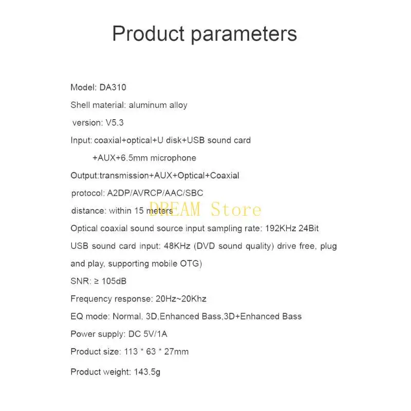 Professional DAC Bluetoothcompatible5.3 جهاز إرسال استقبال للحصول على أفضل بيع الصوت أفضل