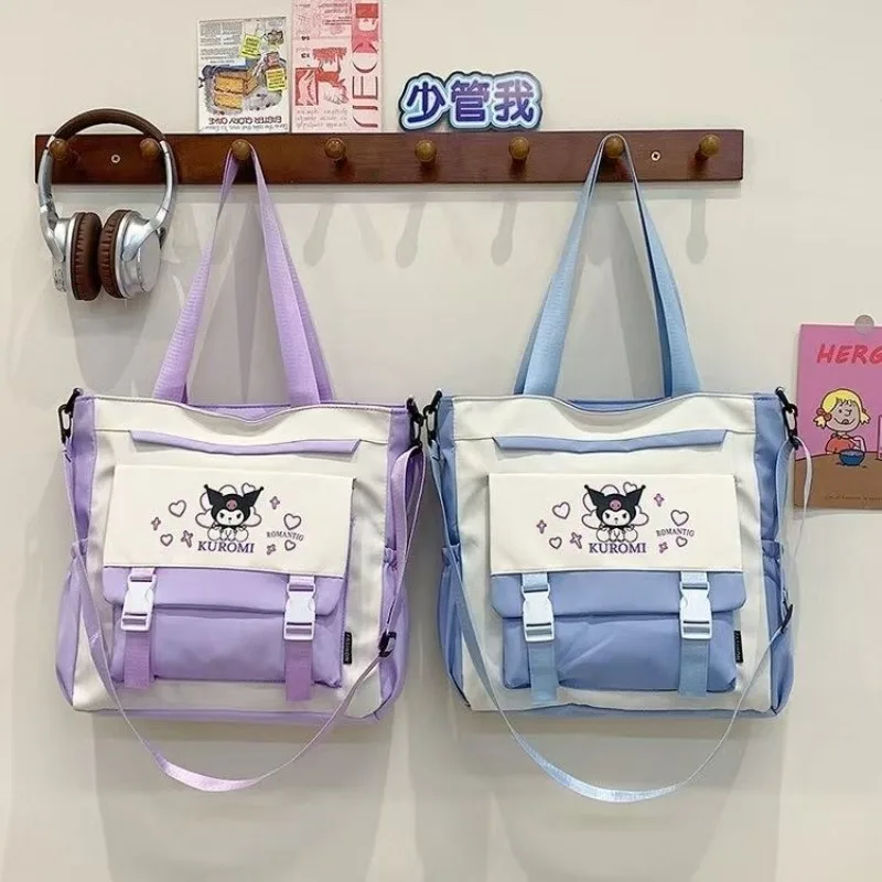 

Kuromi Anime Kawaii Sanrio Ins Fashion Storage Backpack Cute Cartoon Student Tutoring Travel Bag Large Capacity Gifts for Kids