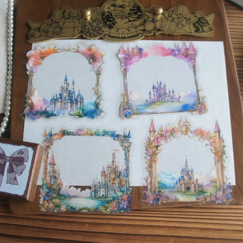 

10 Pcs Mysterious Dimension World Frame Style PVC Sticker Scrapbooking DIY Gift Decoration Tag