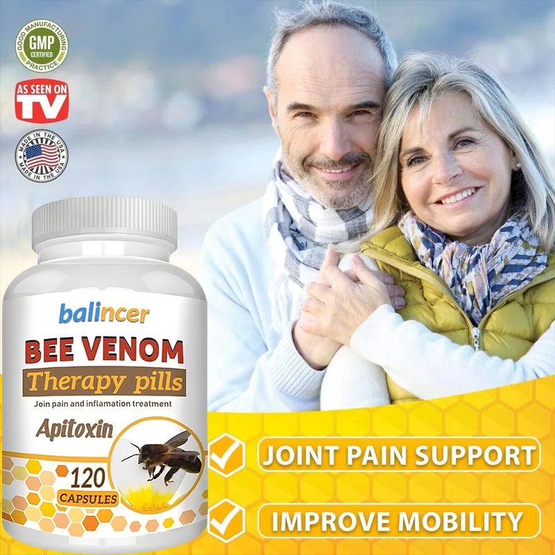 Natural Bee Venom Extract - Helps with Arthritis Relief, Anti-Inflammation - Joint Support Supplement