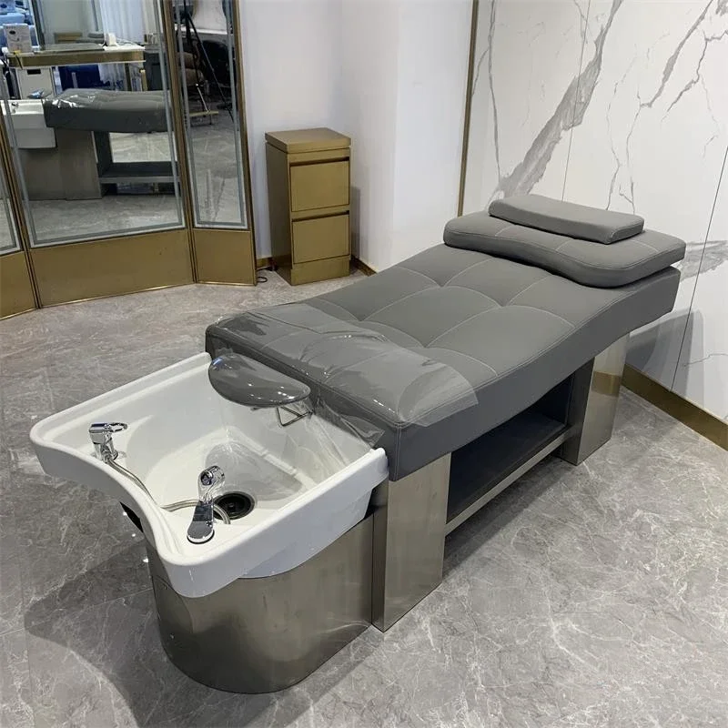 แชมพูสปาเตียง Pedicure เท้าเก้าอี้ Salons แต่งหน้ามืออาชีพญี่ปุ่นผมซักผ้า Cadeira De Salão De Beleza Cadeira De Salao