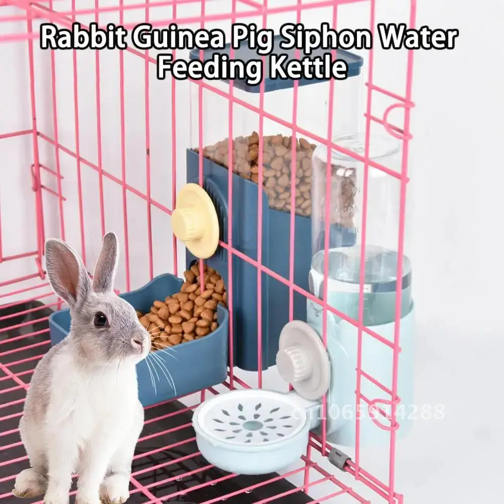 500ml Water Rabbit Automatic Feeder Hangable Removable Small Dispenser Doggy Cat Squirrel Hanging Cage Supplies Water view 2
