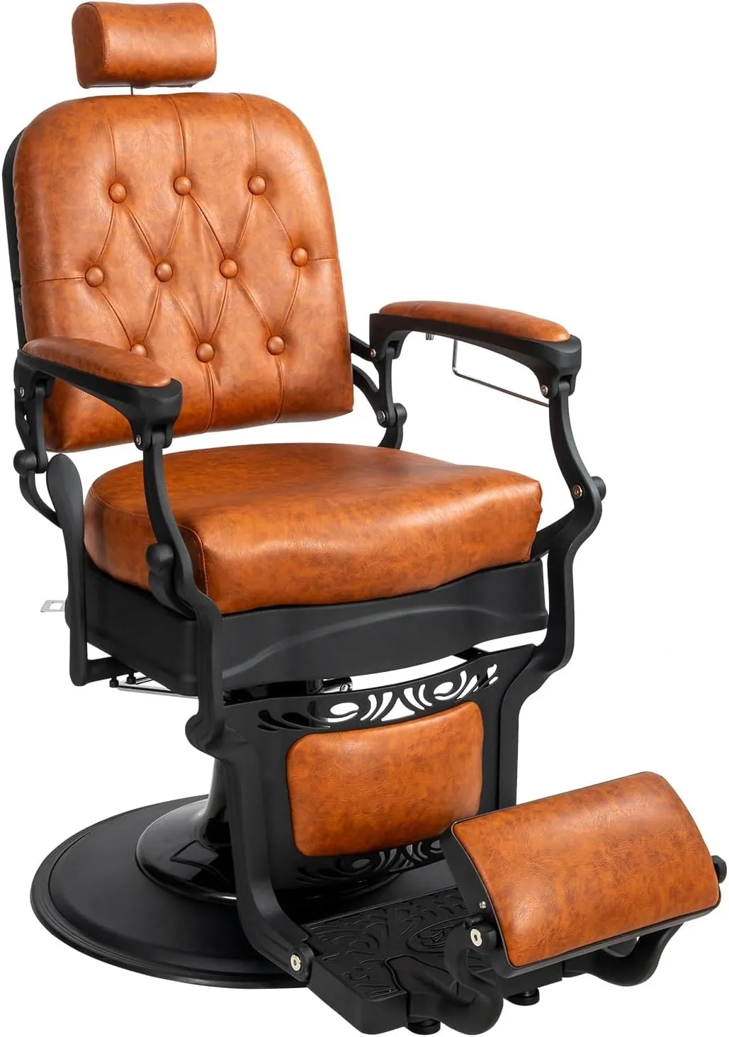 

Профессиональное винтажное парикмахерское кресло с гидравлическим механизмом и подголовником для салонов красоты