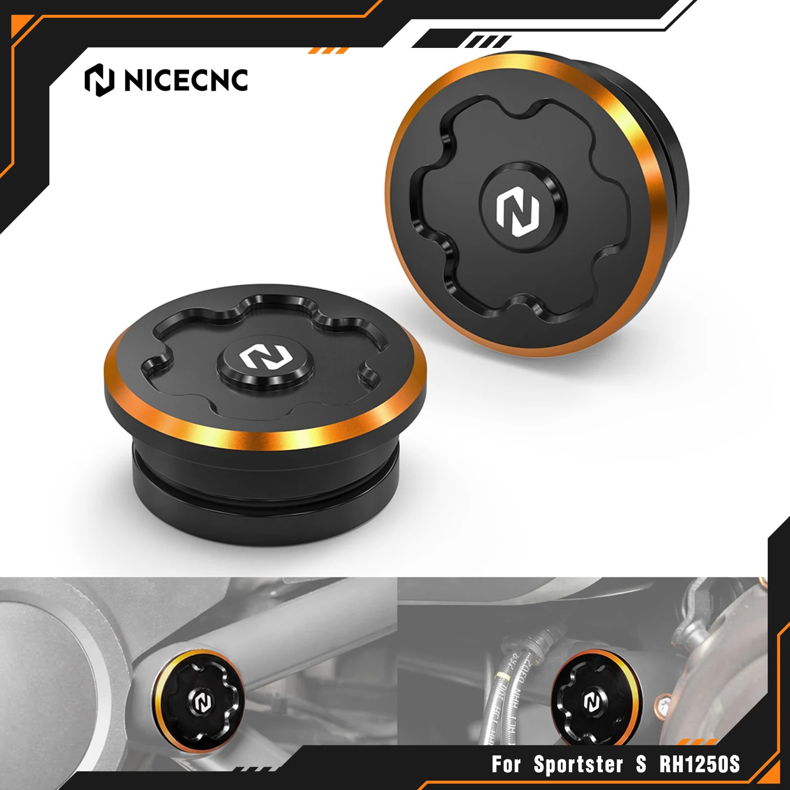 

For Harley Sportster S RH1250S 2021-2024 Frame Hole Plugs Covers Caps RH 1250 S RH 1250S RH1250 S 2021 2022 2023 2024
