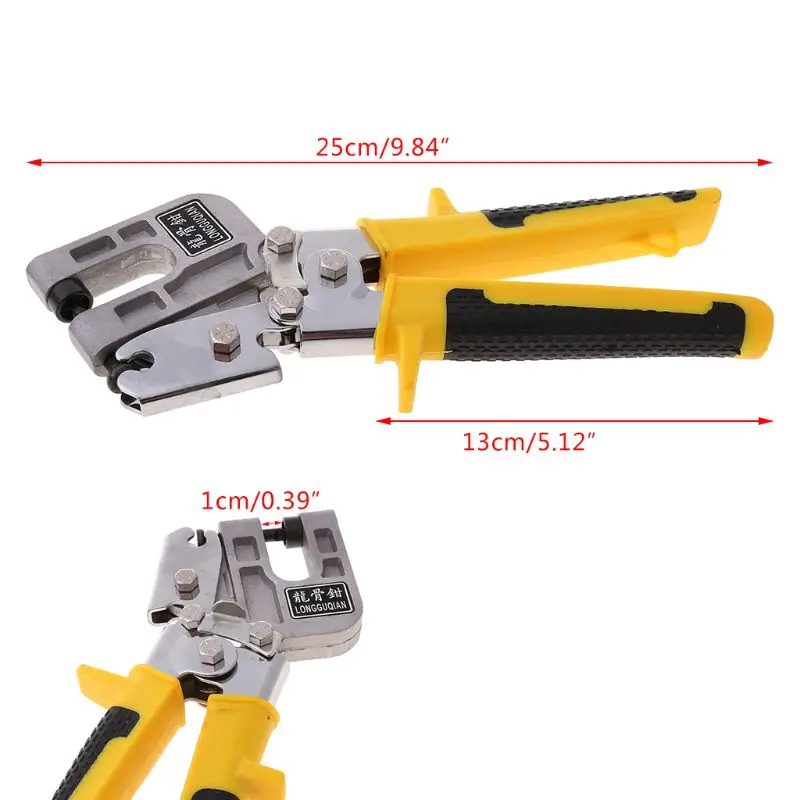 Aluminum Alloy 10inch Handle Stud Crimper Plaster Board Drywall Tool For Fastening Metal Studs