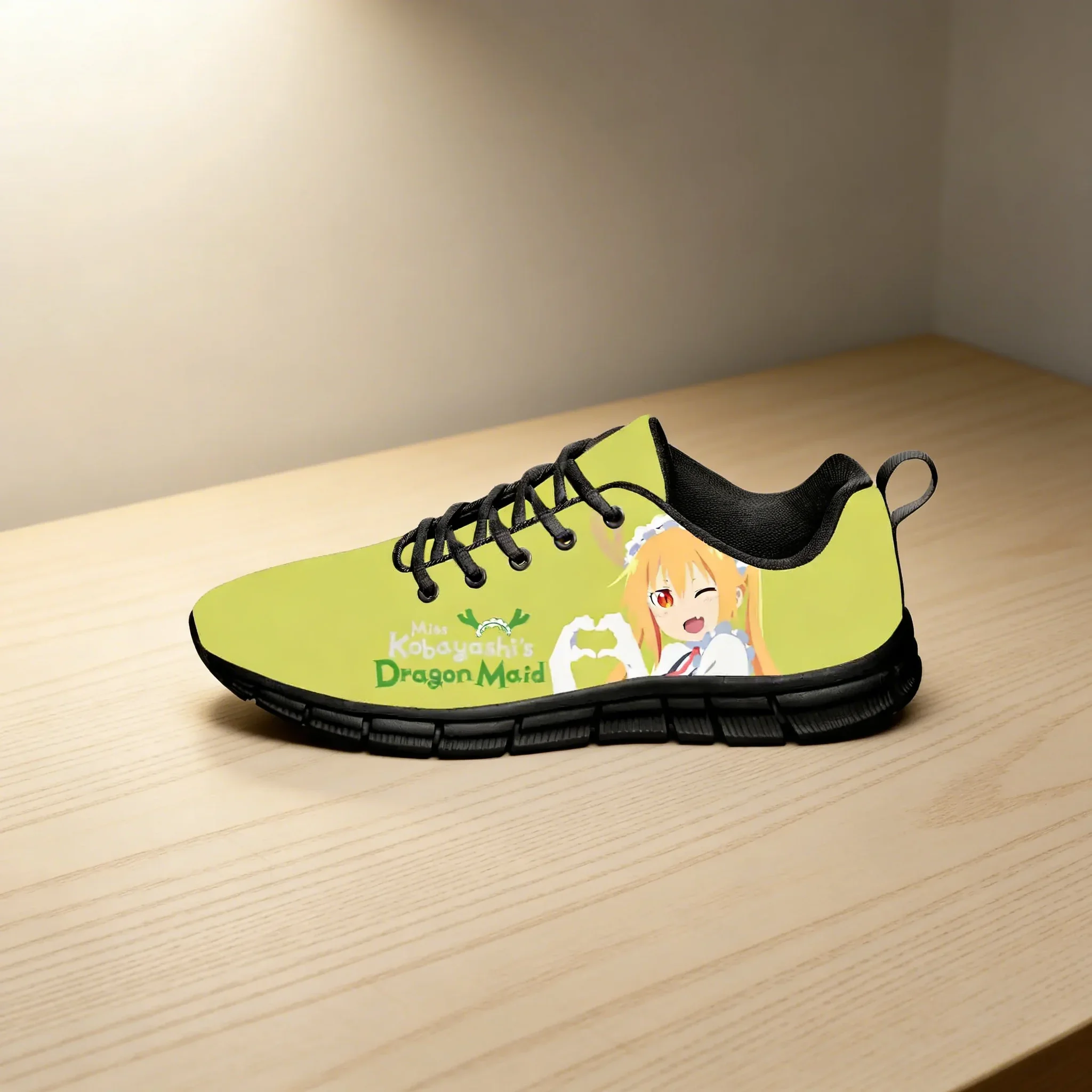 

Кеды из канваса с 3D-принтом в стиле японского аниме «Драконья горничная», легкие повседневные кроссовки для мужчин и женщин