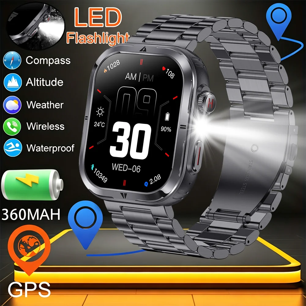 

Новые умные часы DAORKOW с AMOLED-дисплеем 2,01 дюйма (разрешение 240*296), батареей 360 мАч, мониторингом сердечного ритма и функциями для здоровья, для мужчин.