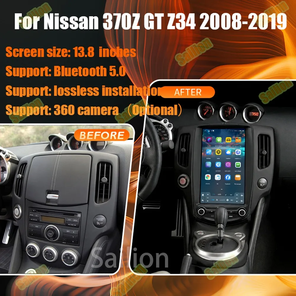 Car Intelligent Systems For Nissan 370Z GT Z34 2008-2019 Car Multimedia Player Wireless Carplay Car Radio 4G DSP GPS Navigation