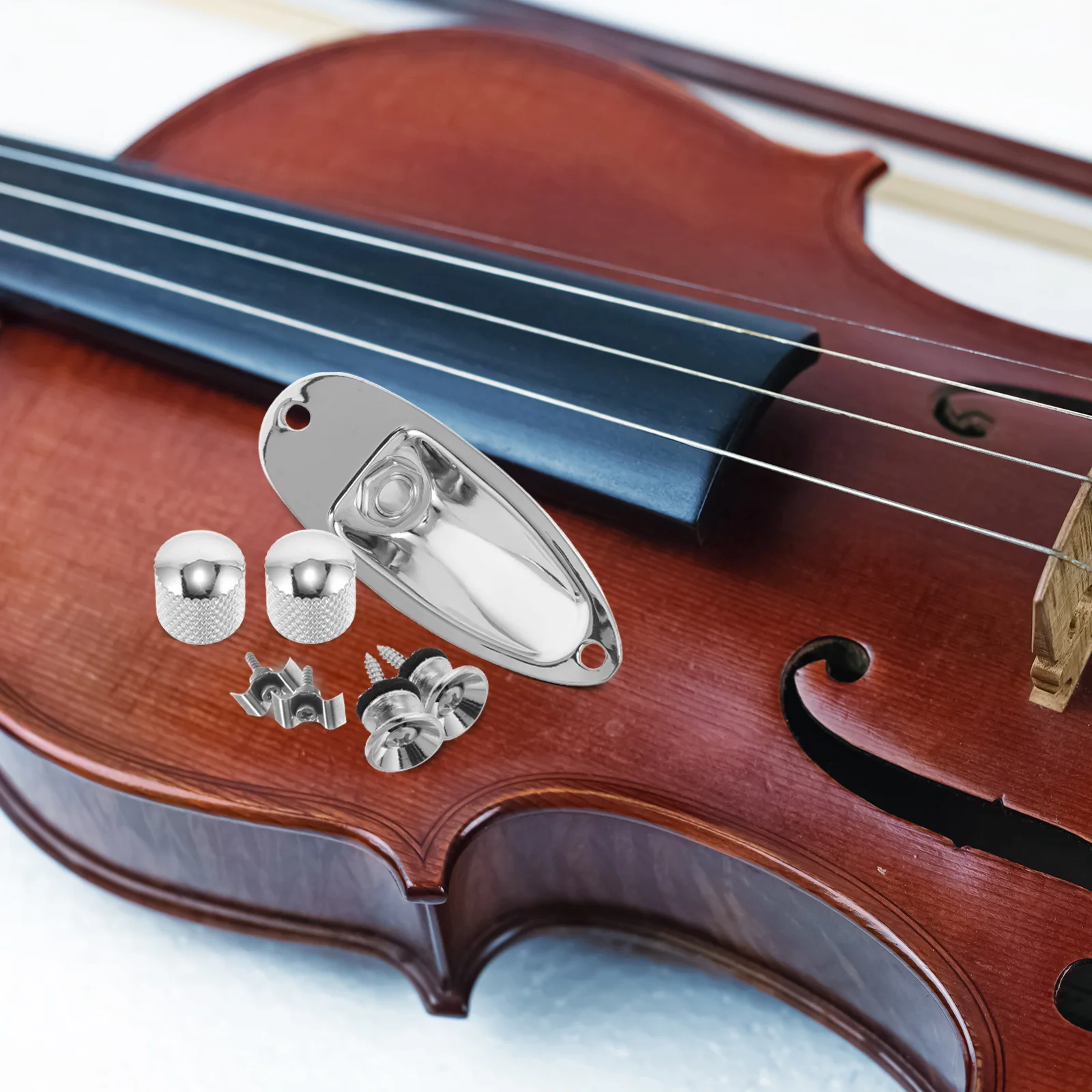 

Guitar Accessories Kit Buckle Suit Endpin Jack for Knobs Socket Metal Electric Strap Locks