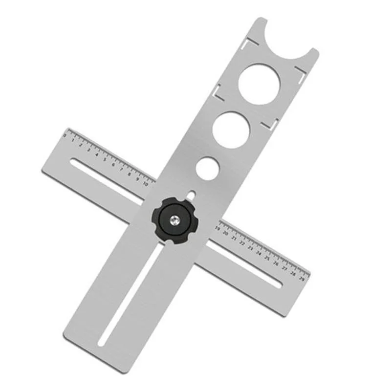 Adjustable Tile Locator for Wall Marking Position Ruler Ceramic Hole Cutter Tile Drill Construction Tool