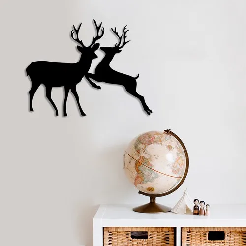 New Jargon Christmas Decorations Deer Wall Room Home Accessory Wood Table 50 X38CM