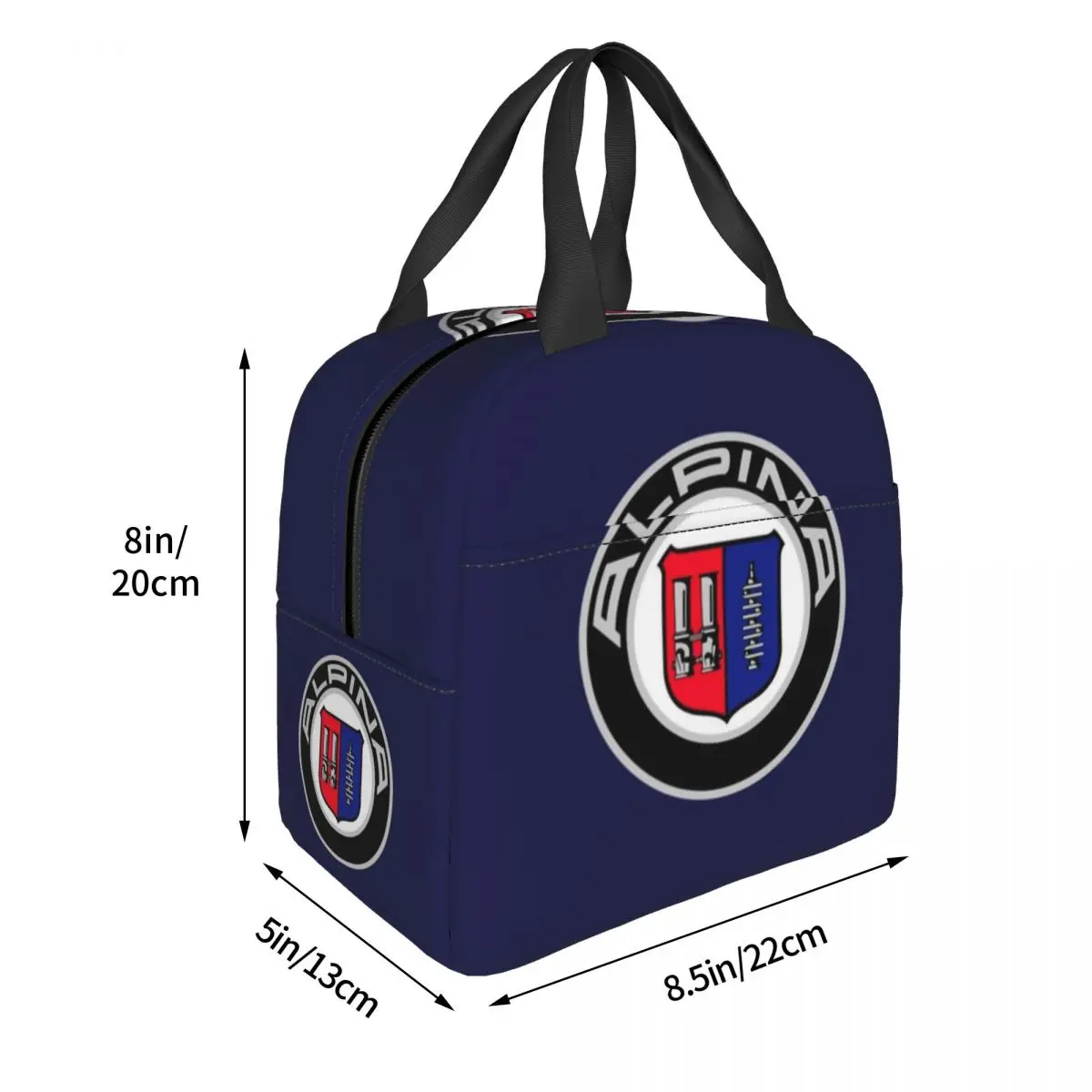 Alpina - Classic Car Logos Lunch Bags Insulated Bento Box Lunch Tote Leakproof Picnic Bags Cooler Thermal Bag for Woman Student