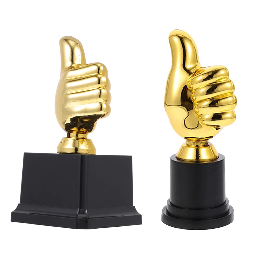 

Trophy Thumb Plastic Toy Exquisite Model Shaped Decor Kids Trophies Cup Kindergarten Competition Award