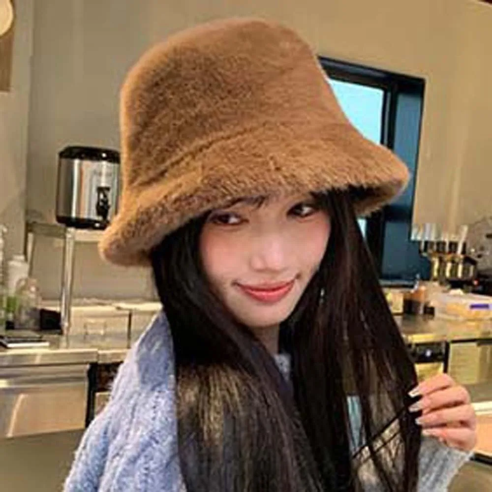 مزاجه أفخم أفخم غطاء حوض دفئا بلون الشتاء صياد قبعة لينة تنوعا مكافحة البرد قبعة بحافة التسوق #1