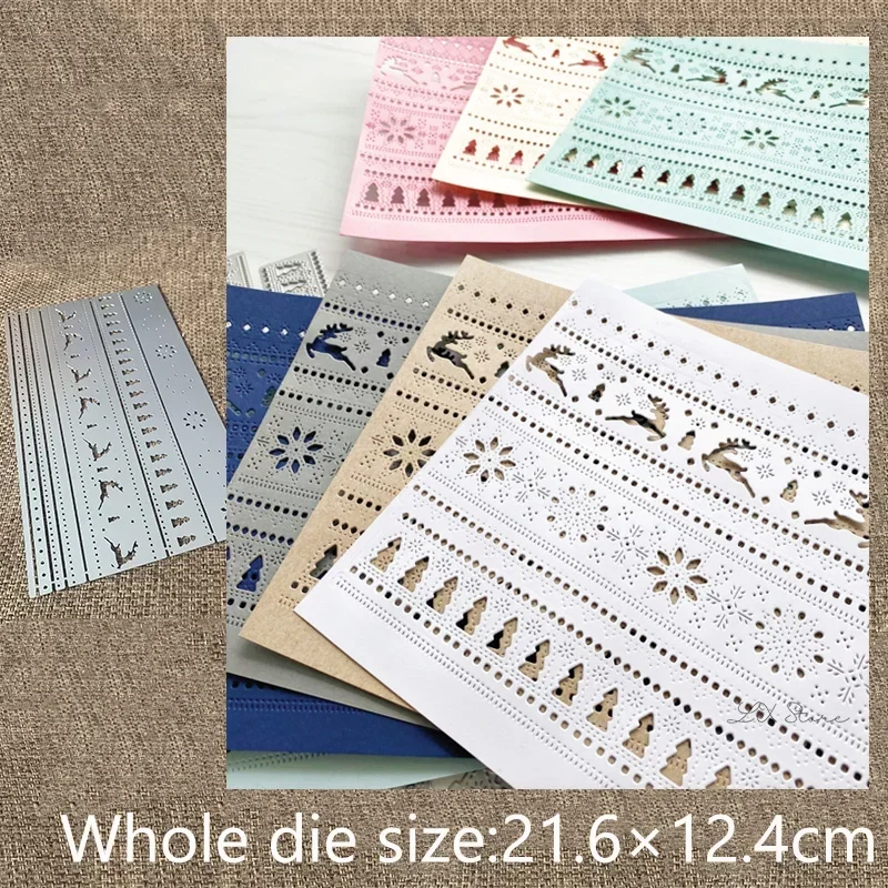 

New Design Craft Metal stencil mold Cutting Dies Holiday Border decoration scrapbook die cuts Album Paper Card Craft Embossing
