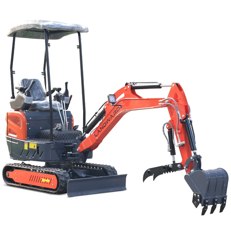 Made In China 1000 KG Small Digger Hydraulic Diesel Excavator 1600 KG Greenhouse Orchard Used Bagging Machines Customized Sale