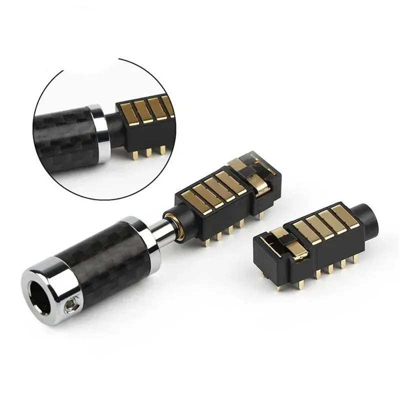 12 Pins Audio Jack 4.4mm Connector Female 5 Pole Earphone Balanced Plug Consumer Electronics For NW-WM1Z/A Headphone Strong ABS