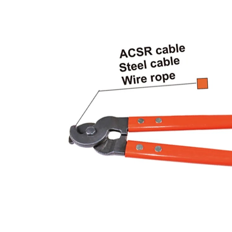 Alicate de fio de aço multiúso, tesoura da corda de fio, corte isolado, forte, 28"