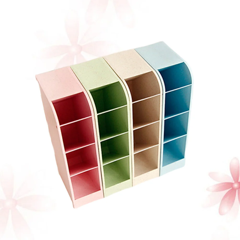 4 قطع من منظمات المكتب وحامل القلم الإبداعي ومنظم قرطاسية سطح المكتب