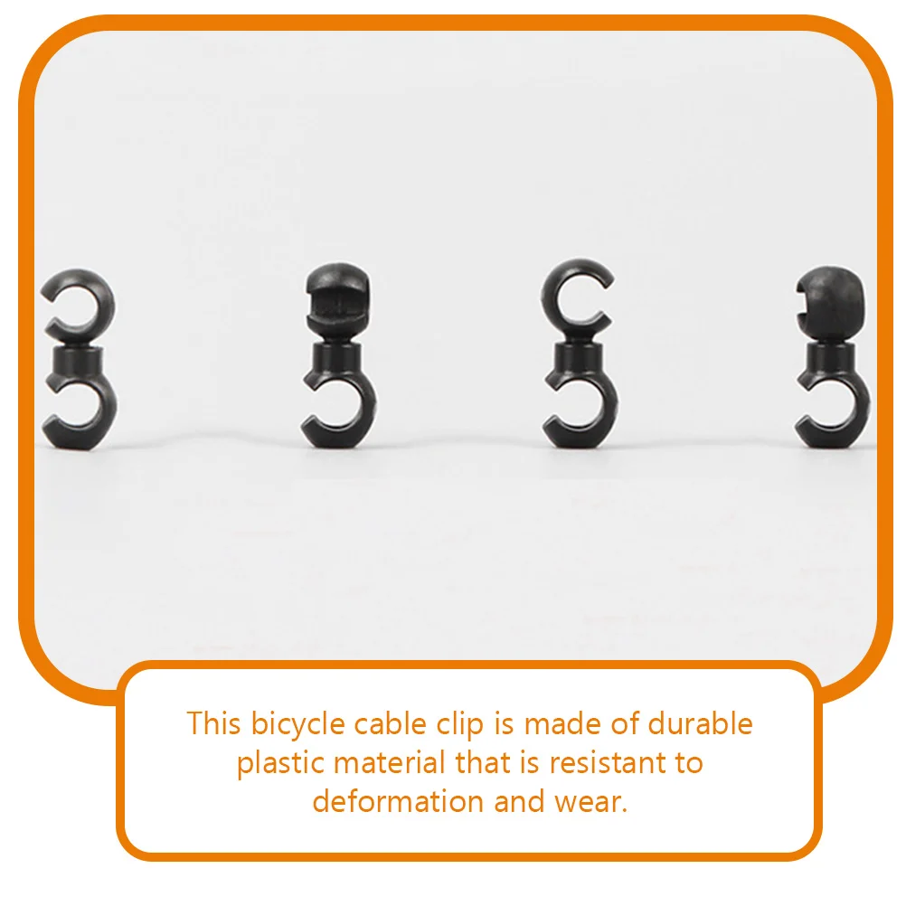 

30 Pcs Buckle Bicycle Cable Fixed Clips Bike Line Brakes Fasteners Plastic Clamp