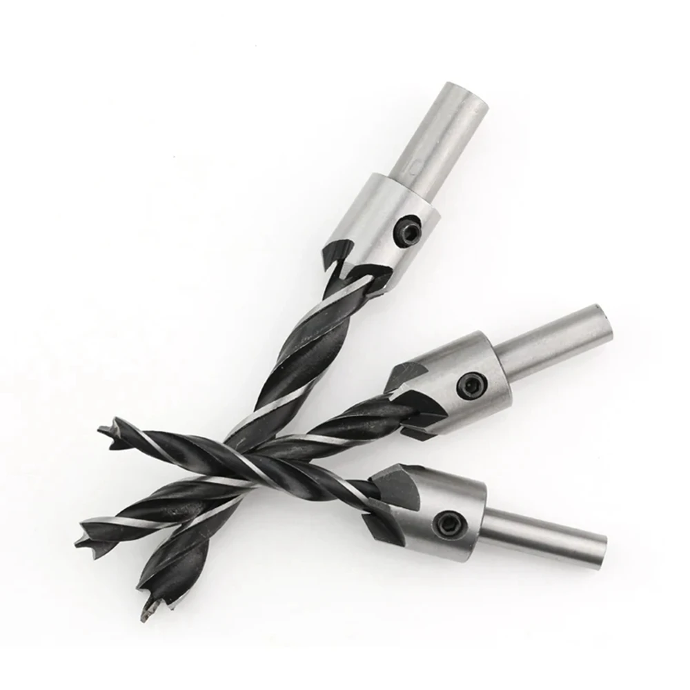 

7PCS 3mm-10mm HSS Countersink Drill Bit Set Reamer Woodworking Chamfer Drill Counterbore Pliot Hole Cutter Screw Hole Drill
