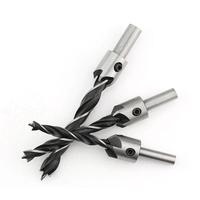 7PCS 3mm-10mm HSS Countersink Drill Bit Set Reamer Woodworking Chamfer Drill Counterbore Pliot Hole Cutter Screw Hole Drill