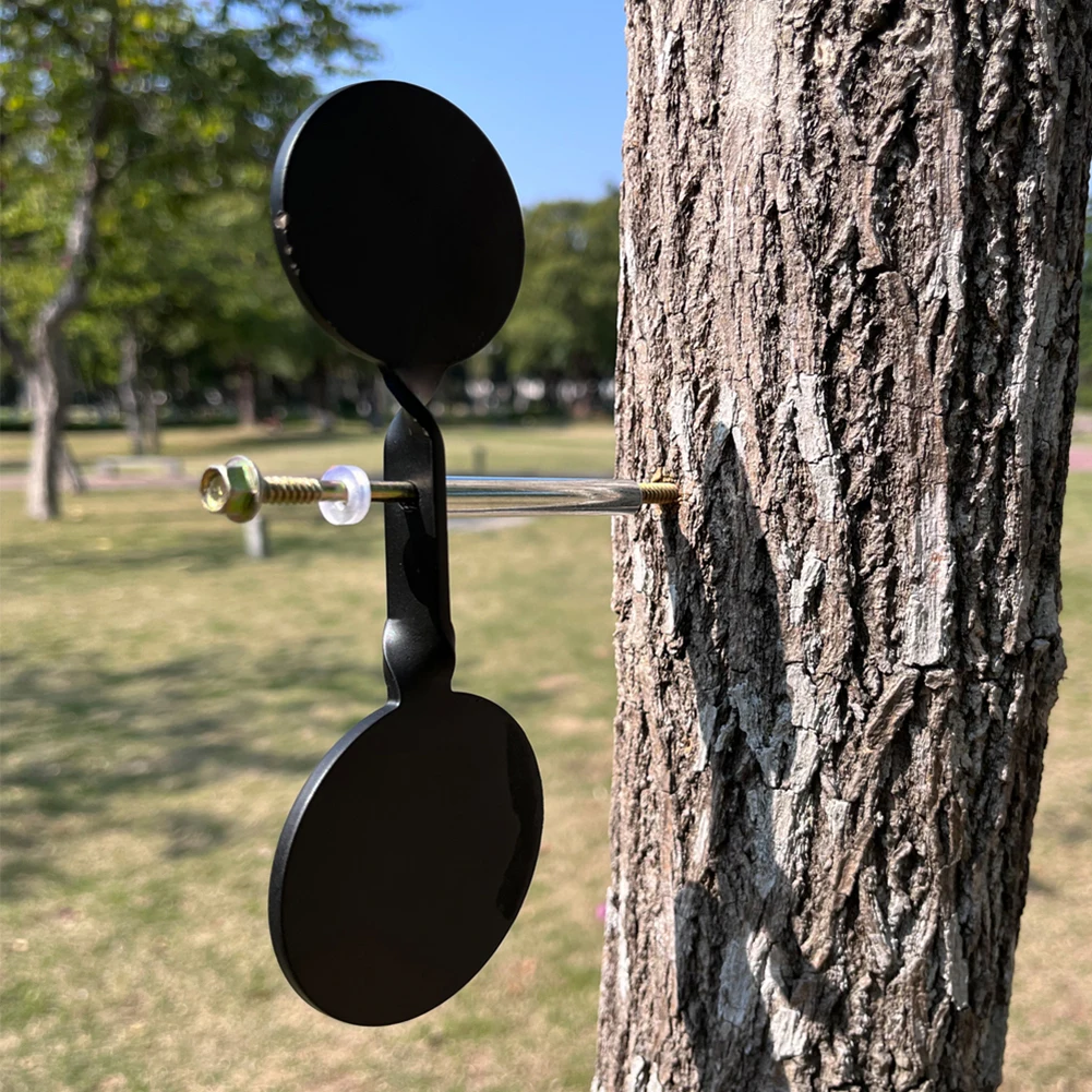 Objetivo de disparo de Spinners, accesorios gruesos de 3mm, reinicio automático, acero al carbono, doble Spinner, almohadilla de roación de °