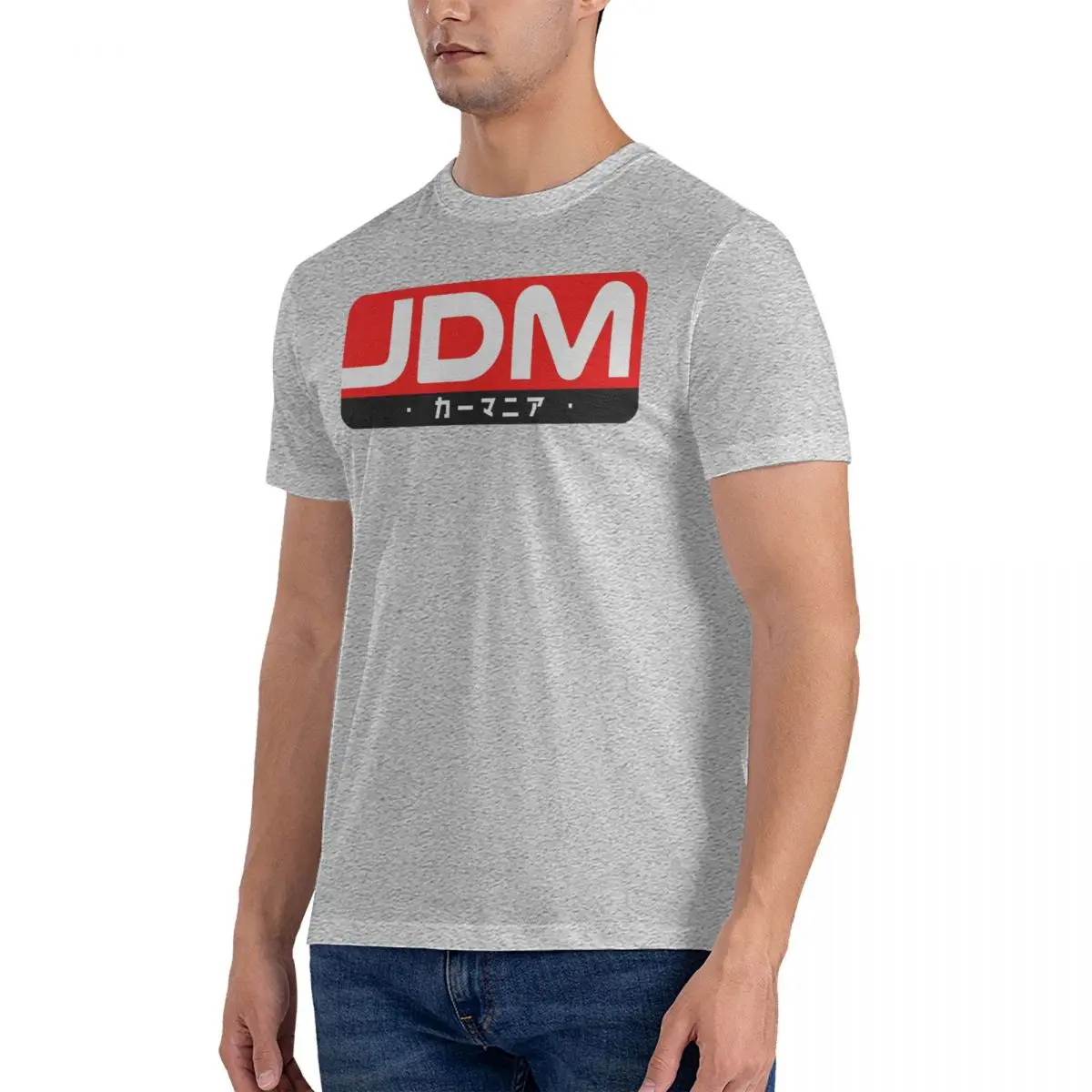 Smart Men's T Shirts J-JDM Novelty Tee Shirt Short Sleeve Round Neck T-Shirt 100% Cotton Gift Idea Clothing