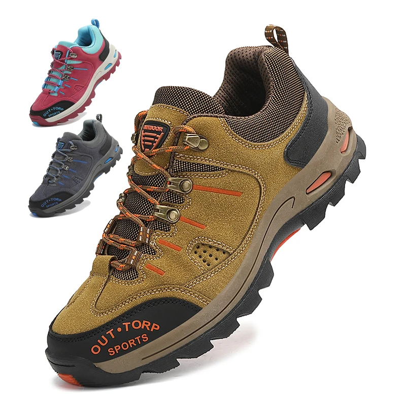 

Breathable Suede Men Women Hiking Shoes Anti-collision Trekking Sneakers Outdoor Fitness Walking Shoes Non-slip Wading Shoes