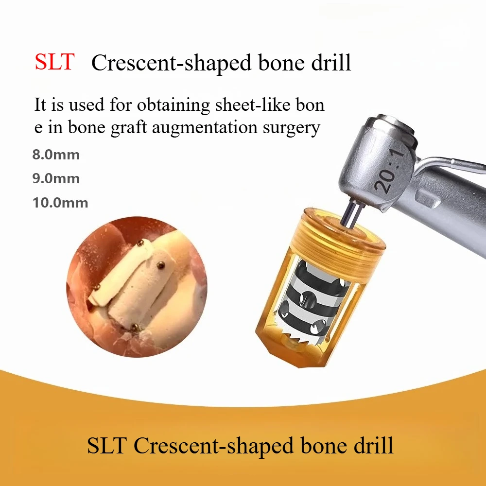 

Dental Bone Chip Drill Half Moon Bone Chip Drill Dental Implant Trephine Autogenous Bone Chip Clamp Tools Trimming Drill