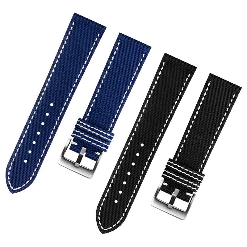 男性用ナイロンウォッチバンド,深海ダイビング用レザーストラップ,海のオオカミ,黄色,オオカミ,超海,22mm, 24mm