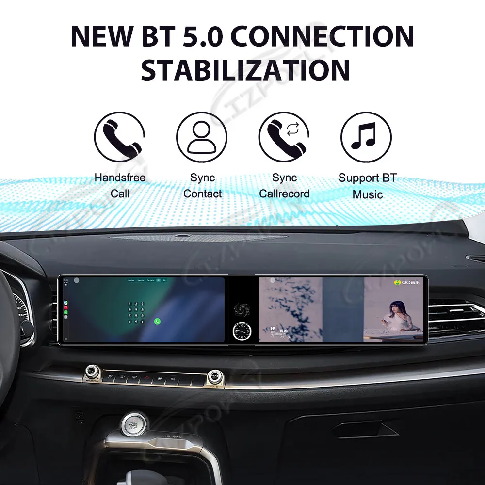 Dual 12.3 inch Carplay Car Radio Touch Screen For Great Wall Haval H6 2017–2019 GPS Navigation Multimedia Player Head Unit